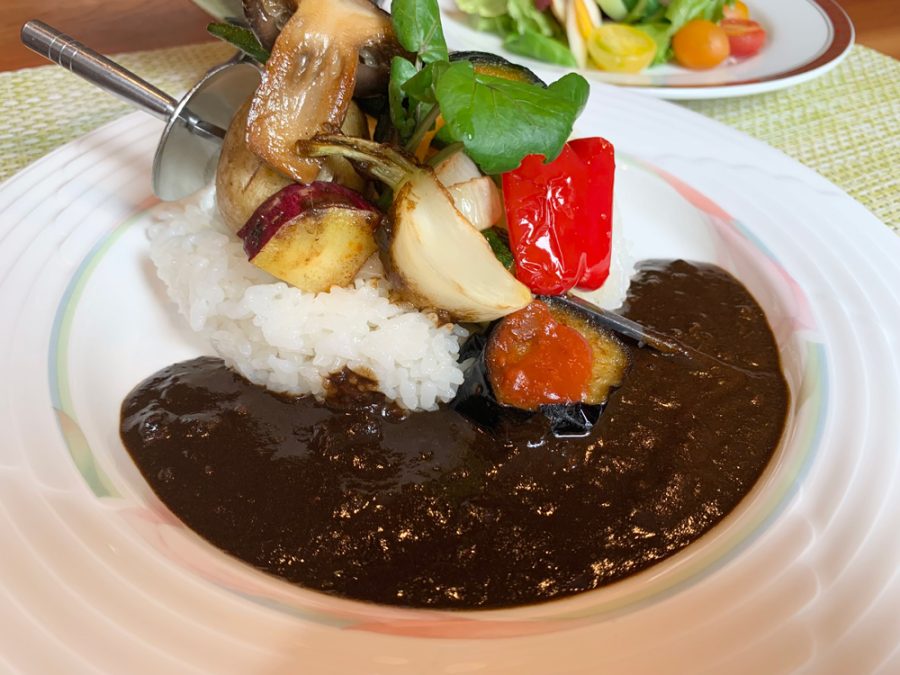 夏野菜ブラックキーマカレー